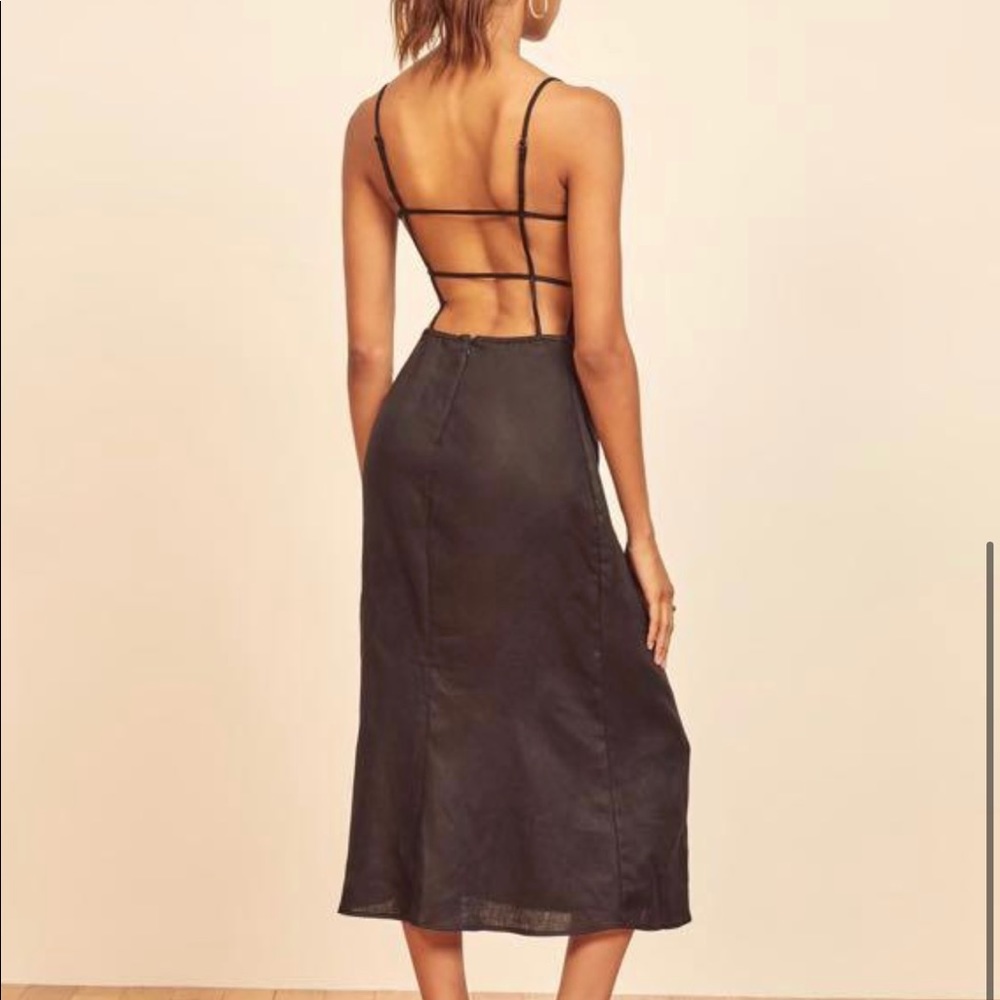 Reformation black Leo dress - size 6